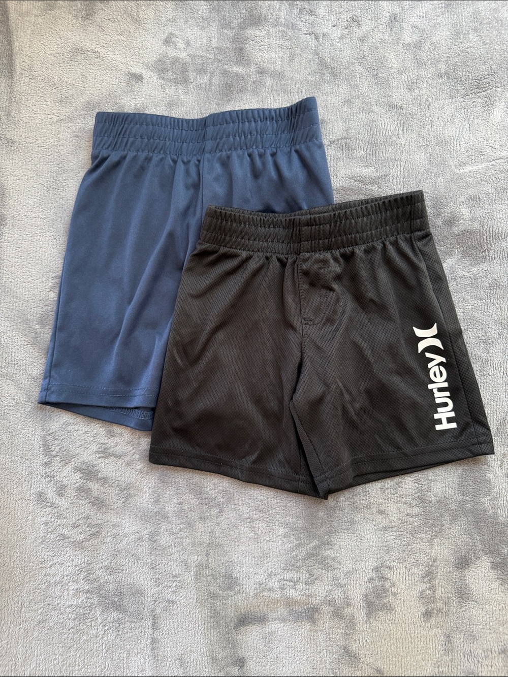 Kids Navy and Black Athletic Shorts Duo